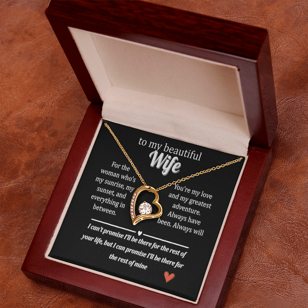 Gift Her This "Forever Love" Necklace with a Special Message.