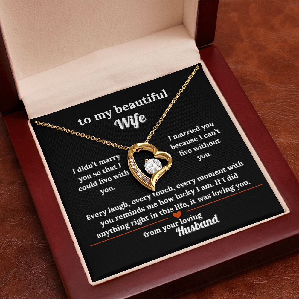 Give Your Wife This Lovely Necklace Gift With a Message She'll Love