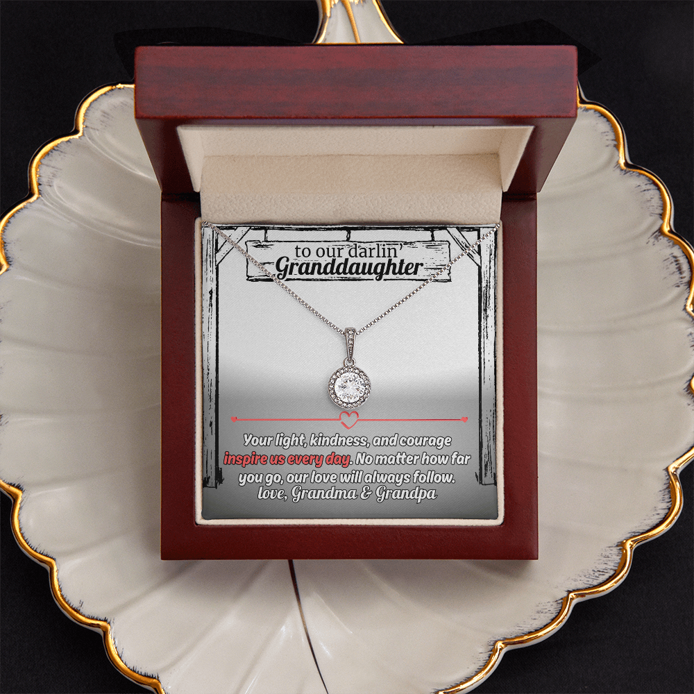 Gift For The Inspirational Granddaughter - The Eternal Hope Love Necklace