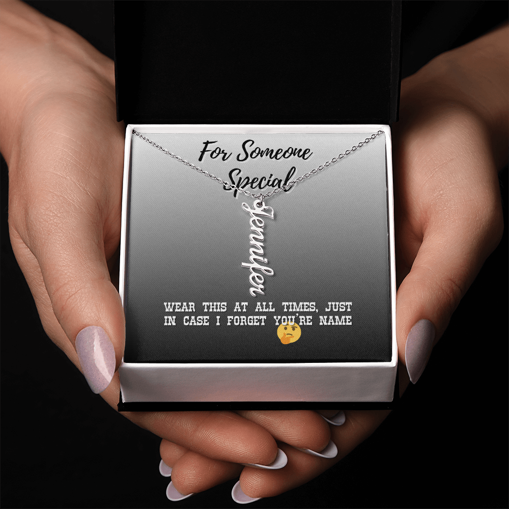 Vertical Name Necklace For Special Someone