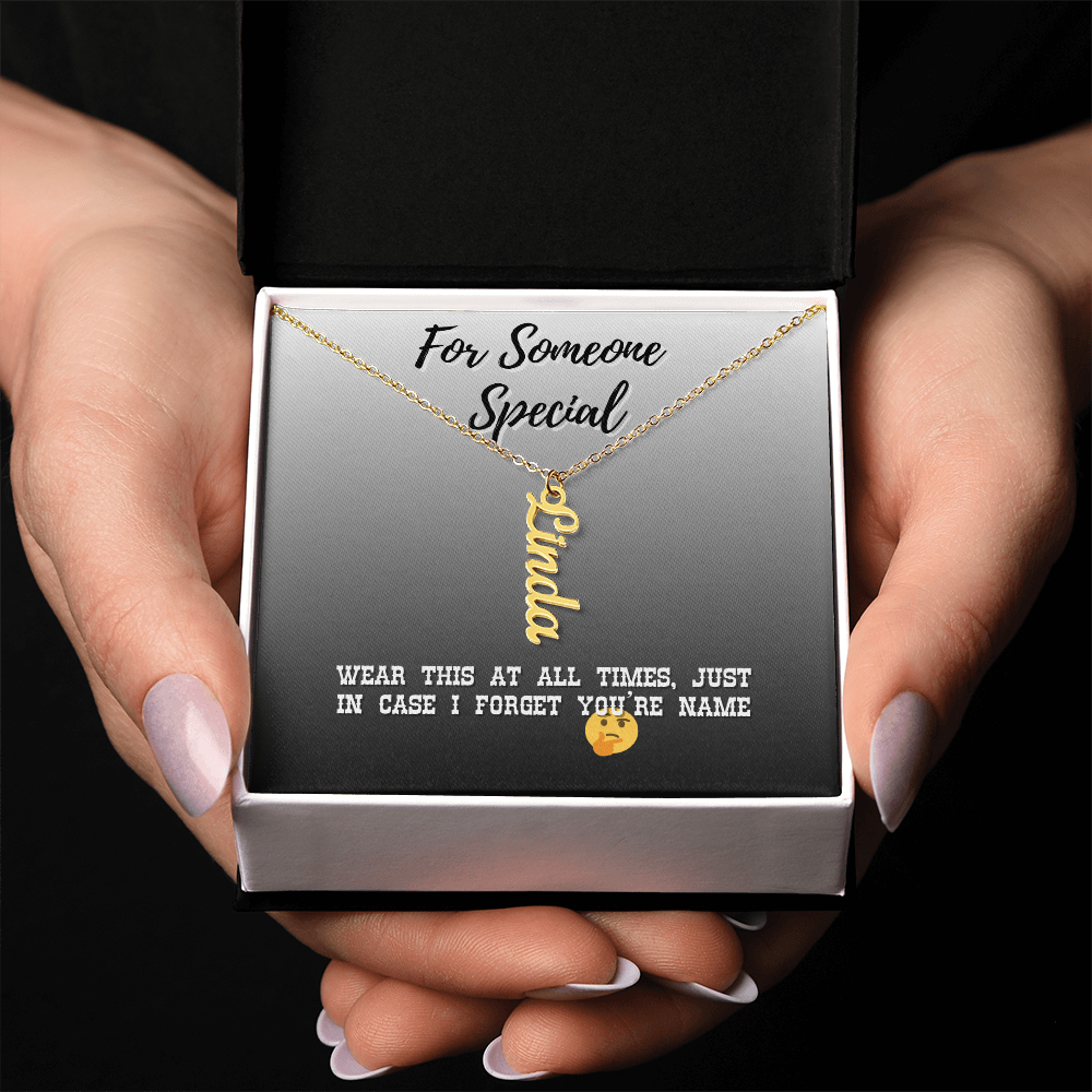 Vertical Name Necklace For Special Someone