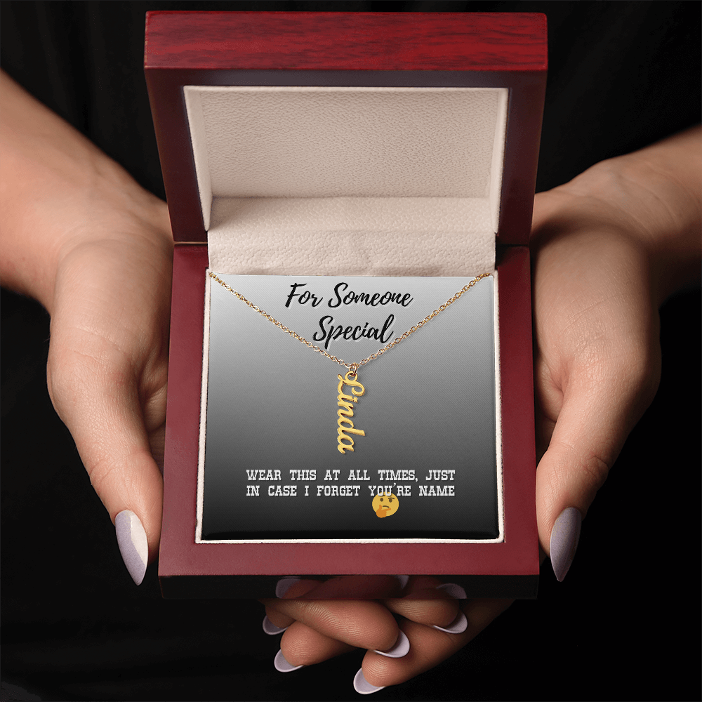 Vertical Name Necklace For Special Someone