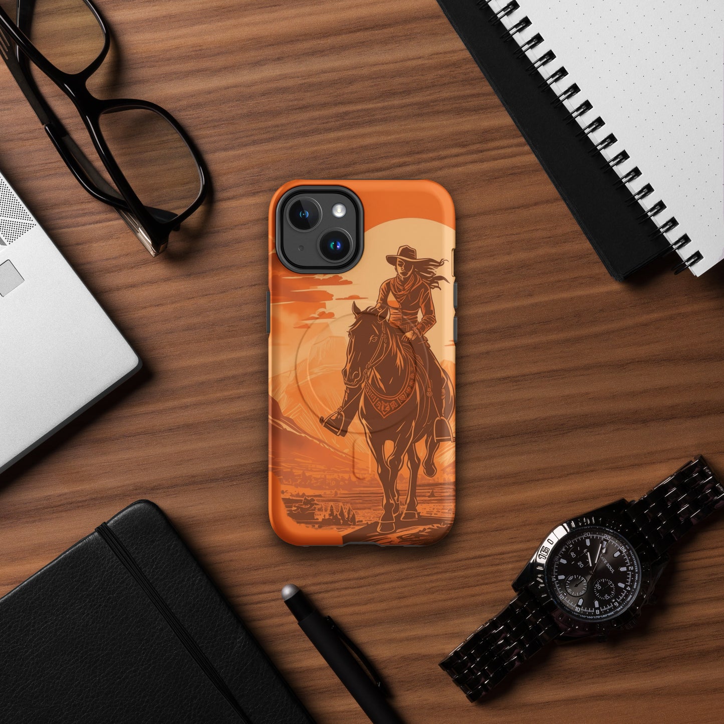 Western Cowgirl Theme MagSafe® tough case for iPhone®