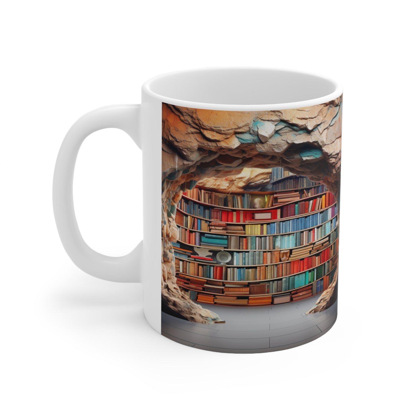 Book Lover's Library Ceramic 11 oz Mug