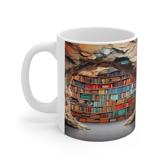 Book Lover's Library Ceramic 11 oz Mug