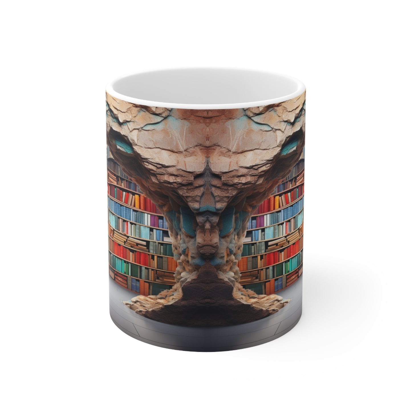 Book Lover's Library Ceramic 11 oz Mug
