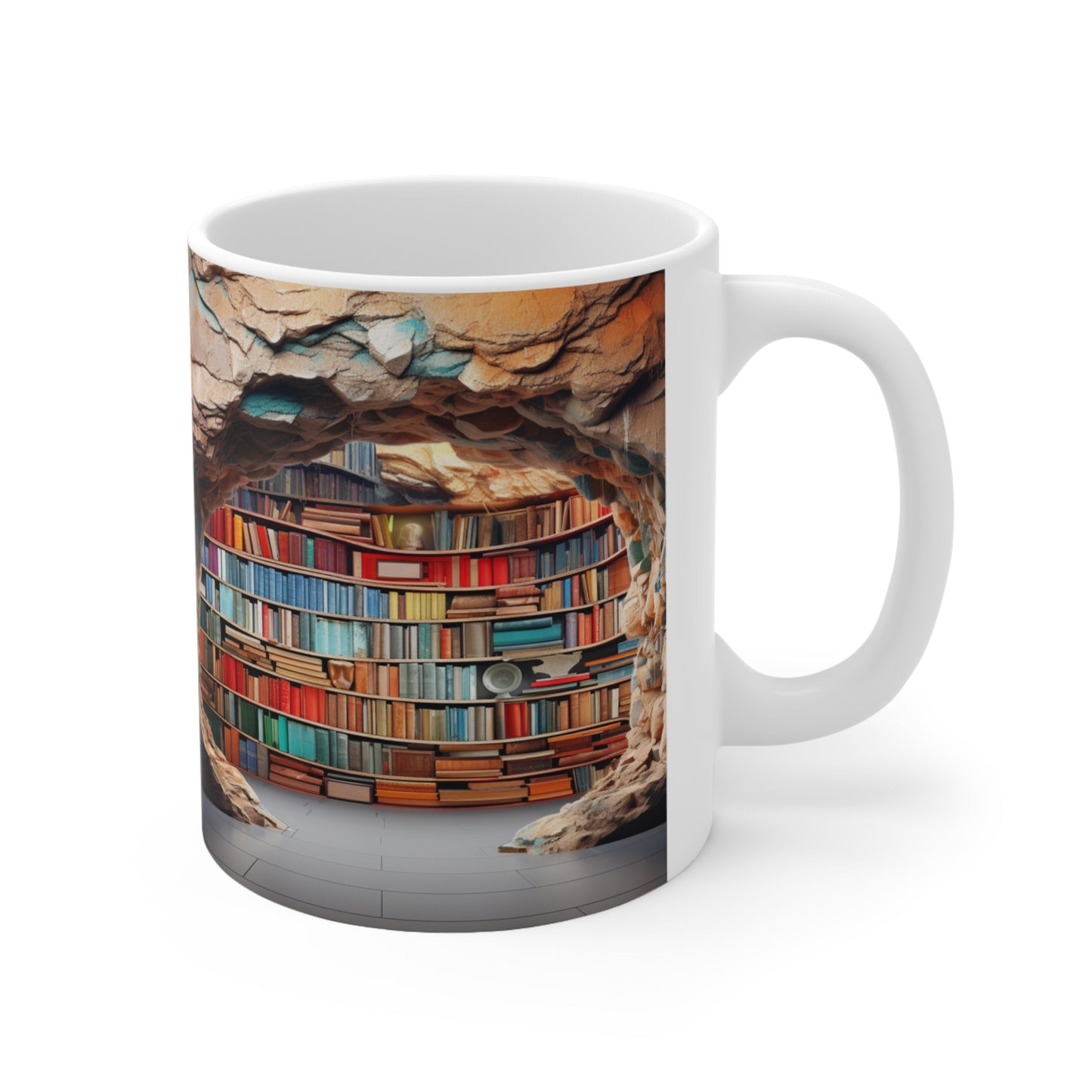 Book Lover's Library Ceramic 11 oz Mug