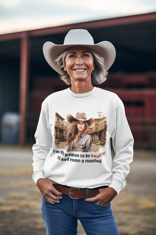 Western Style Cowgirl Unisex Oversized Heavyweight Sweatshirt