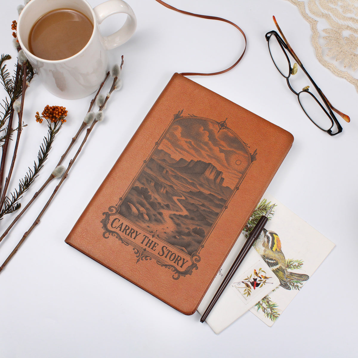 Carry the Story — Engraved Leather Journal