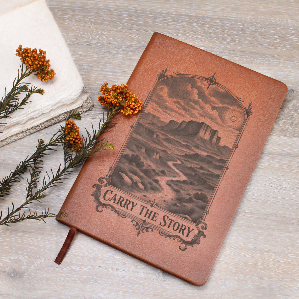 Carry the Story — Engraved Leather Journal