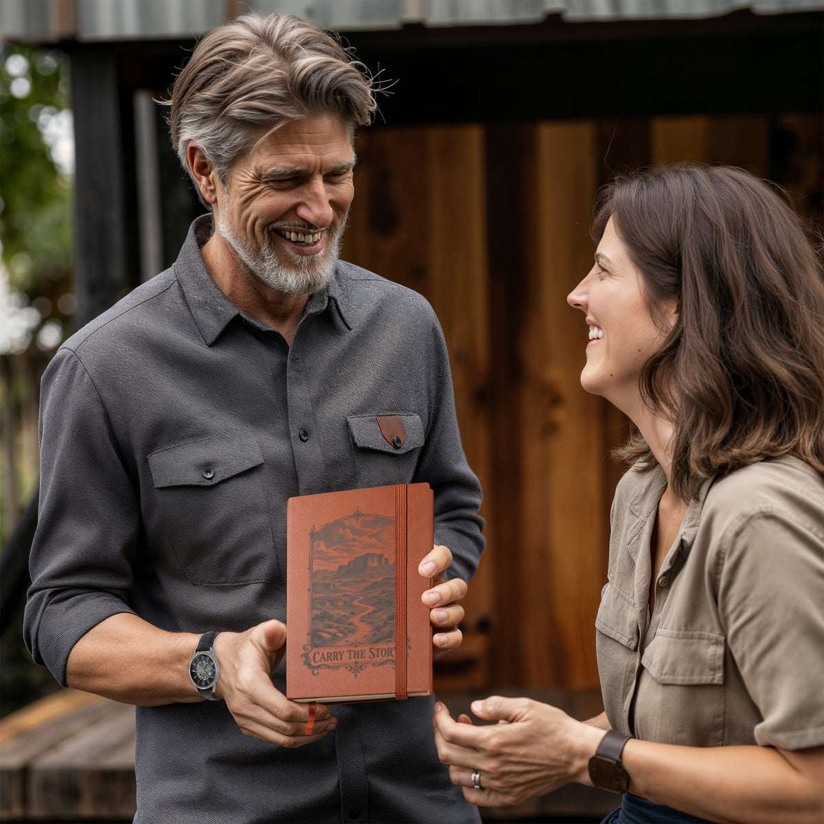 Carry the Story — Engraved Leather Journal