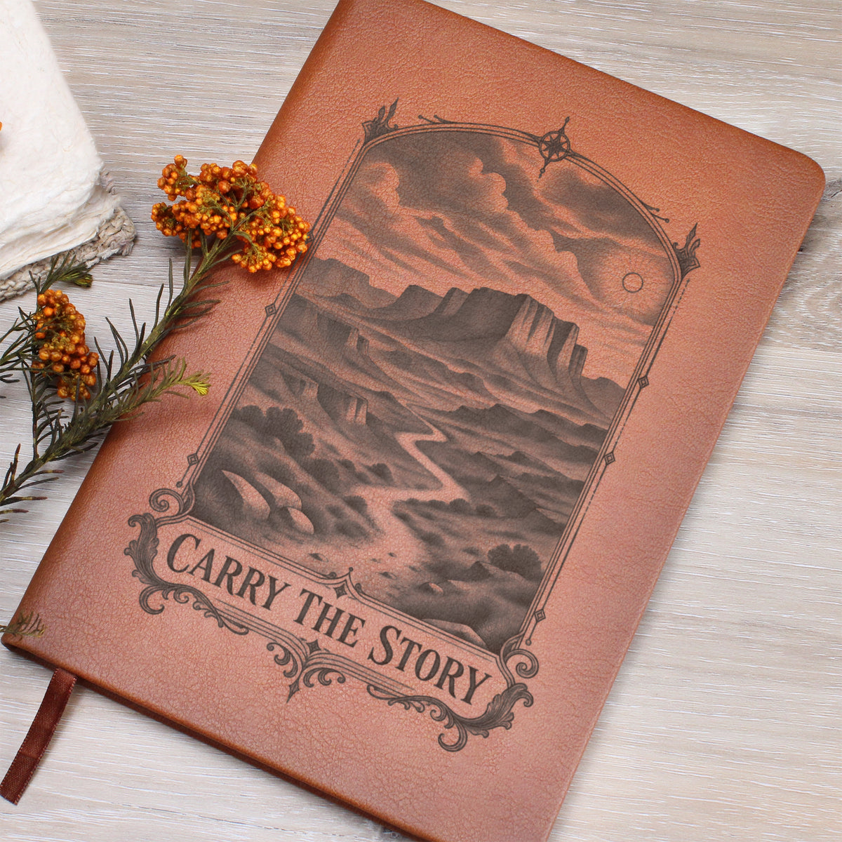 Carry the Story — Engraved Leather Journal