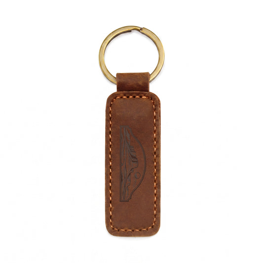 Carry the Story — Engraved Leather Keychain
