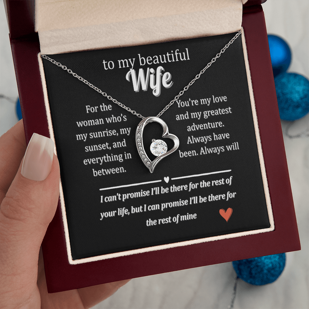 Gift Her This "Forever Love" Necklace with a Special Message.