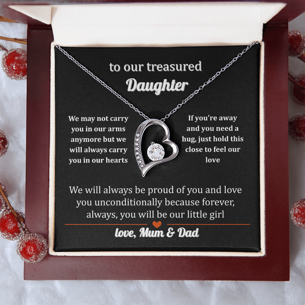 Necklace Gift to a Treasured Daughter From Mum & Dad