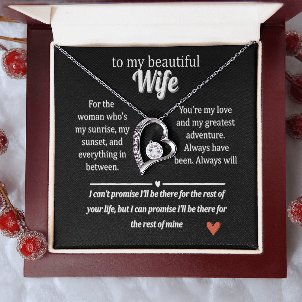 Gift Her This "Forever Love" Necklace with a Special Message.