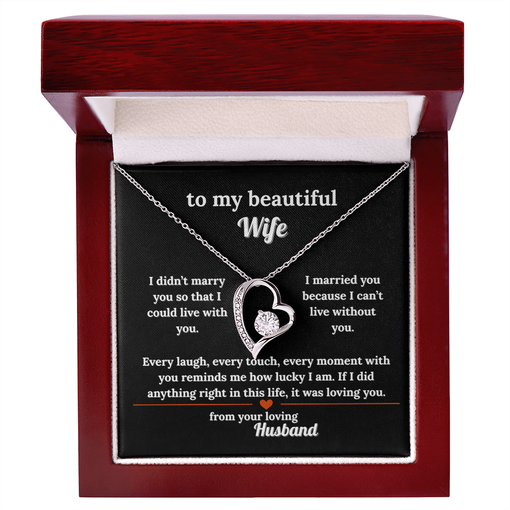 Give Your Wife This Lovely Necklace Gift With a Message She'll Love
