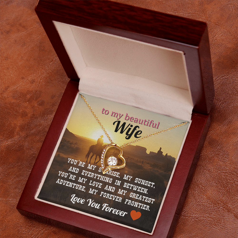 To My Wife - Love You Forever Necklace Gift