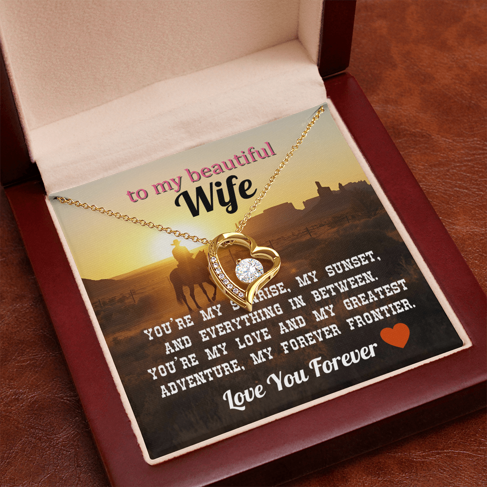 To My Wife - Love You Forever Necklace Gift