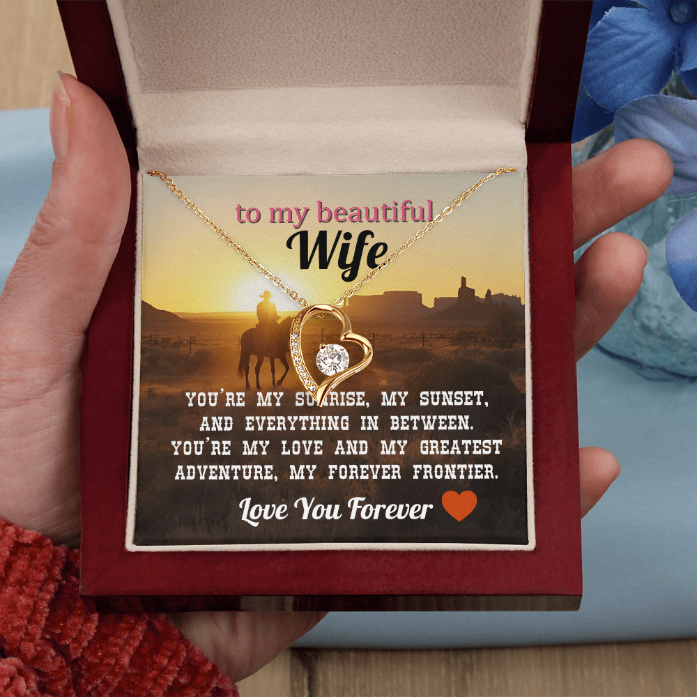 To My Wife - Love You Forever Necklace Gift