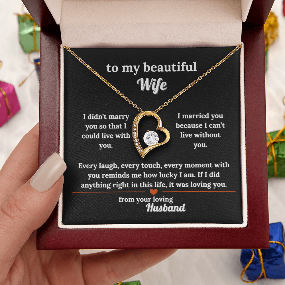 Give Your Wife This Lovely Necklace Gift With a Message She'll Love