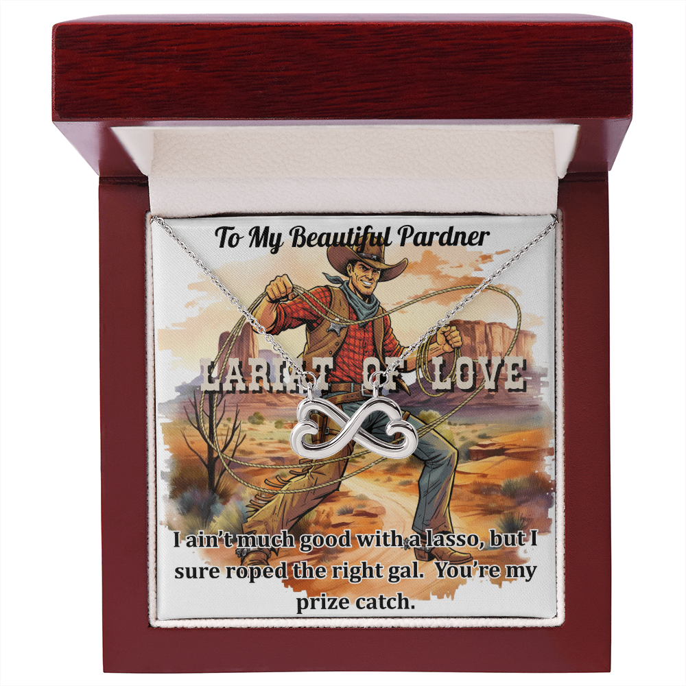 The Western Theme  Endless Lariat of Love Necklace To Catch Her Heart