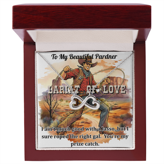The Western Theme  Endless Lariat of Love Necklace To Catch Her Heart