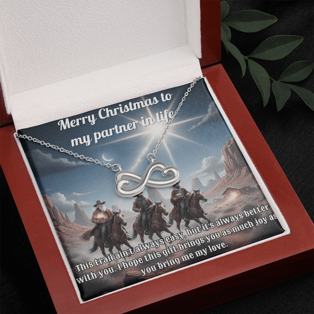 Endless Love Necklace For Your Pardner Cowboy-Style 3 Wise Men  Message Card