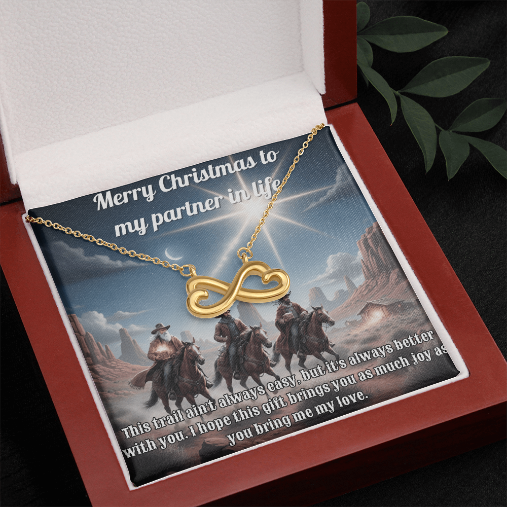 Endless Love Necklace For Your Pardner Cowboy-Style 3 Wise Men  Message Card