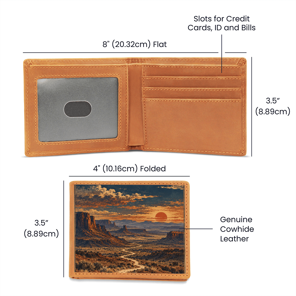 Carry the Story — Archive Print Leather Wallet