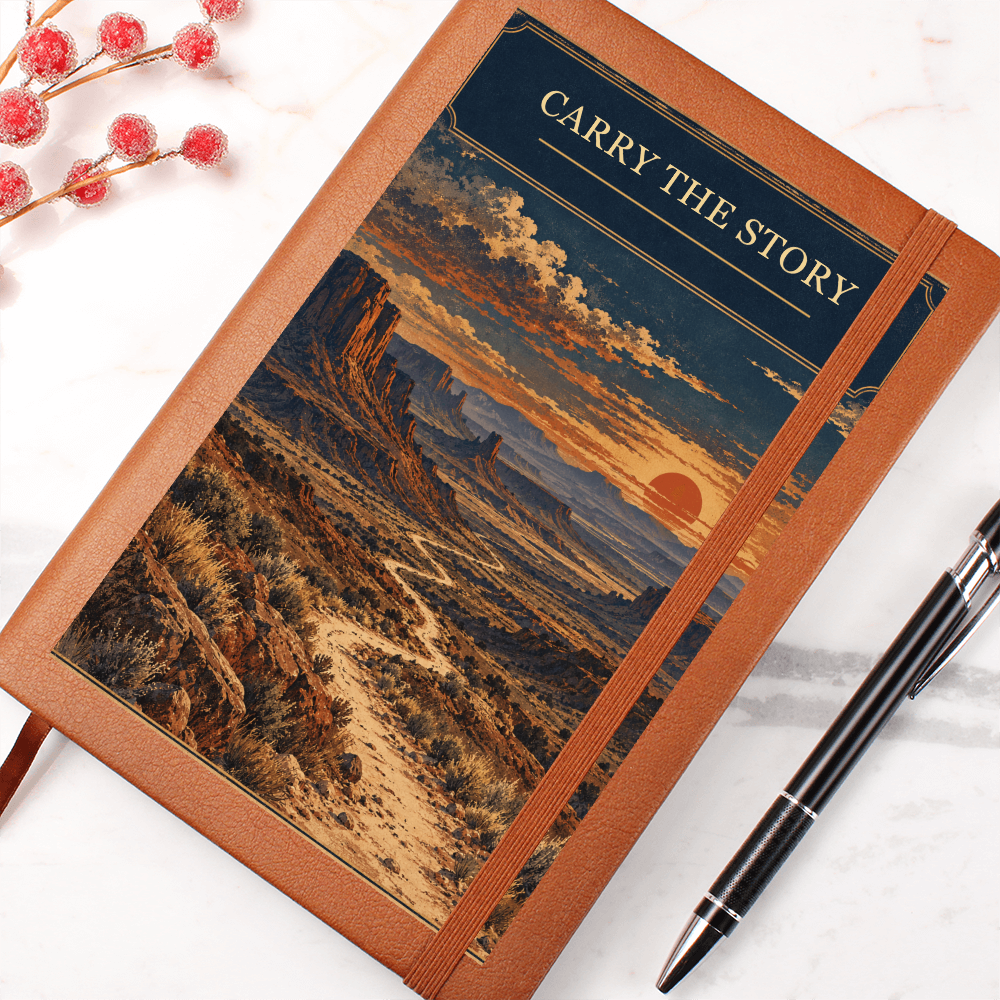 Carry the Story — Archive Print Leather Journal