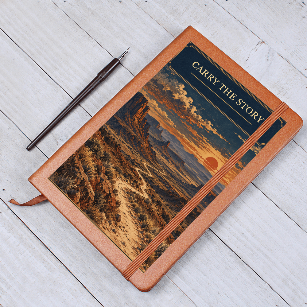 Carry the Story — Archive Print Leather Journal