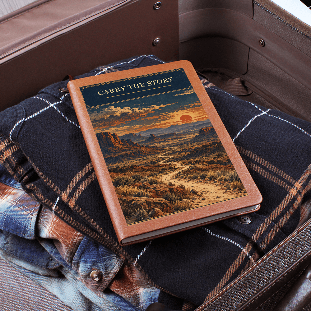Carry the Story — Archive Print Leather Journal