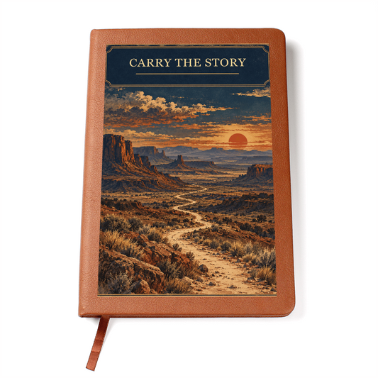 Carry the Story — Archive Print Leather Journal