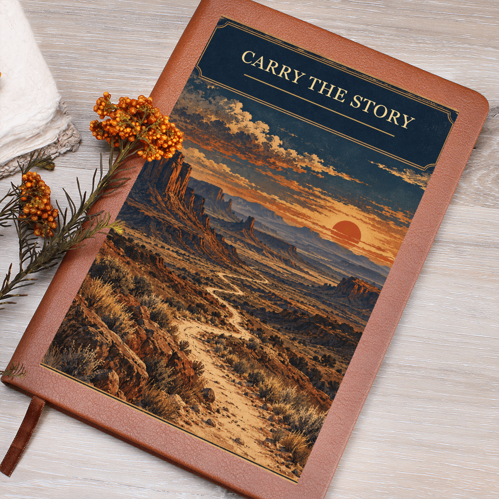 Carry the Story — Archive Print Leather Journal