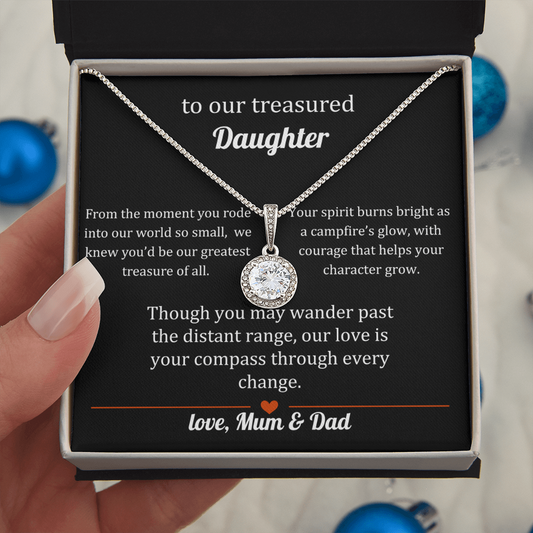 Necklace Gift to a Treasured Daughter From Mum & Dad