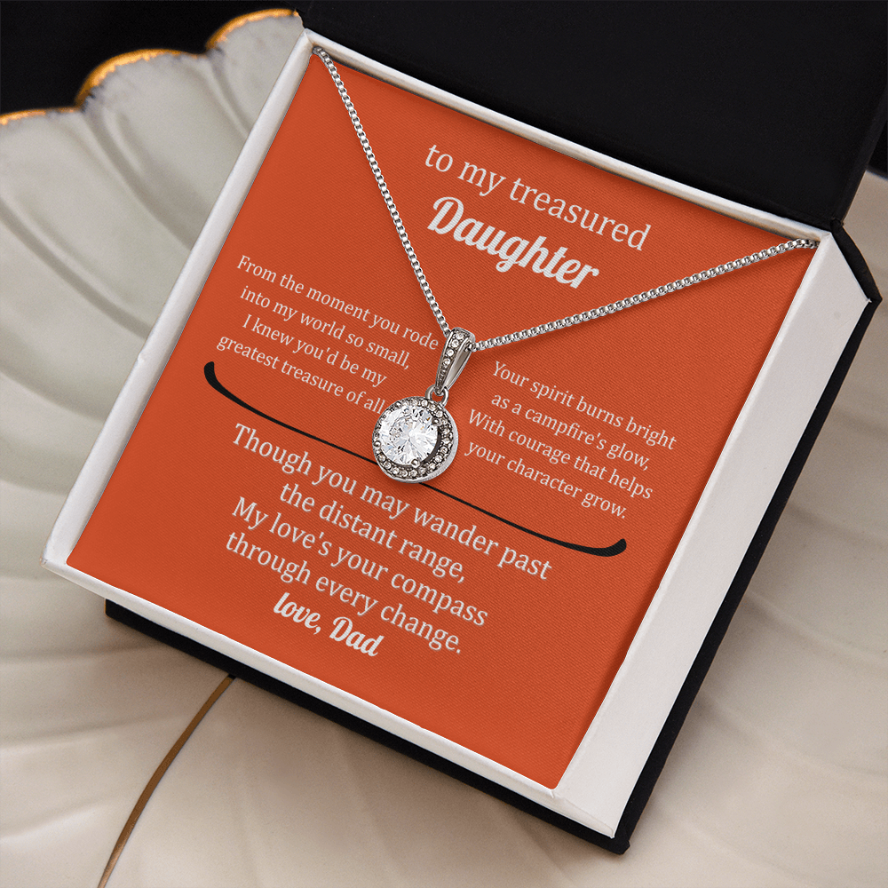 Gift For A Treasured Daughter - Eternal Hope Necklace With Message Card