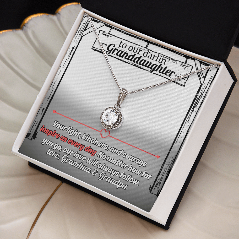 Gift For The Inspirational Granddaughter - The Eternal Hope Love Necklace