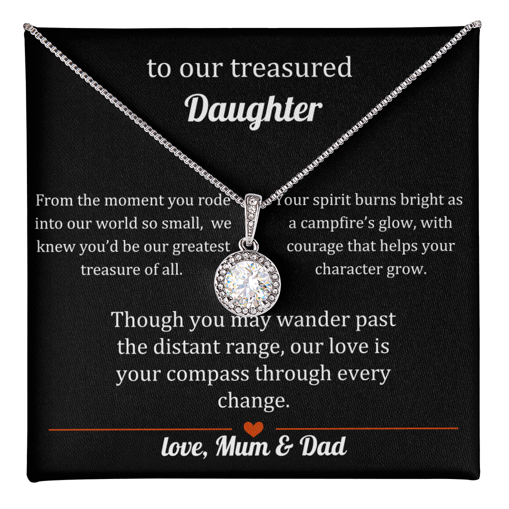 Necklace Gift to a Treasured Daughter From Mum & Dad