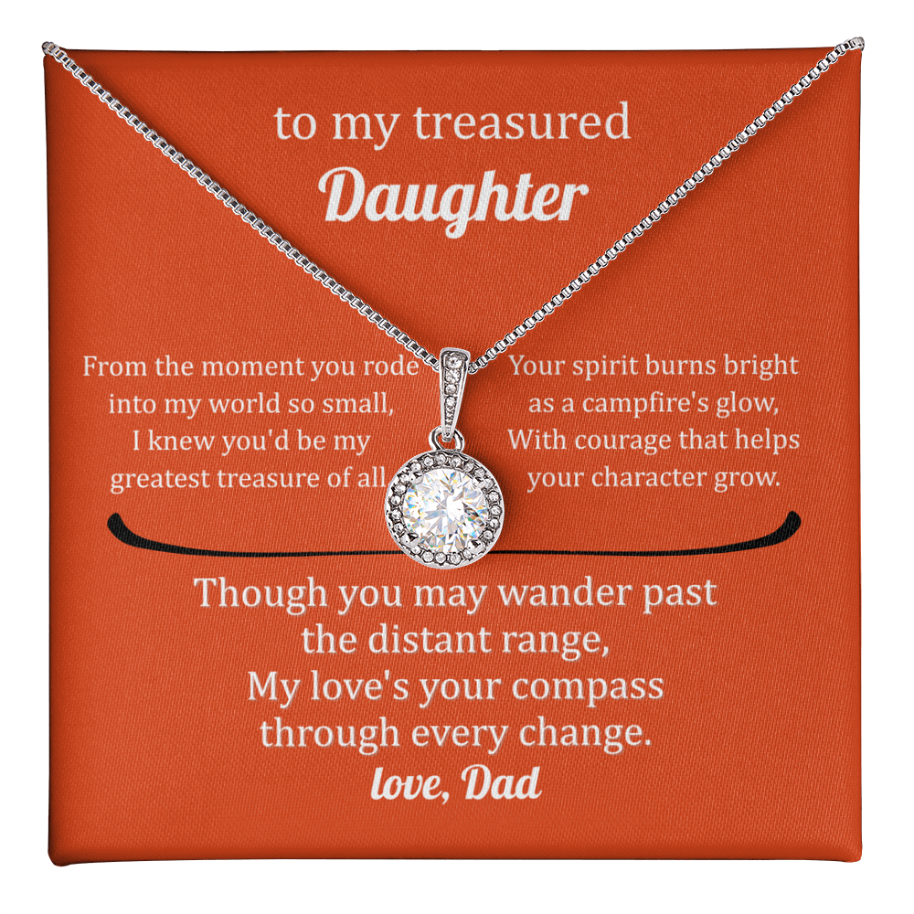 Gift For A Treasured Daughter - Eternal Hope Necklace With Message Card