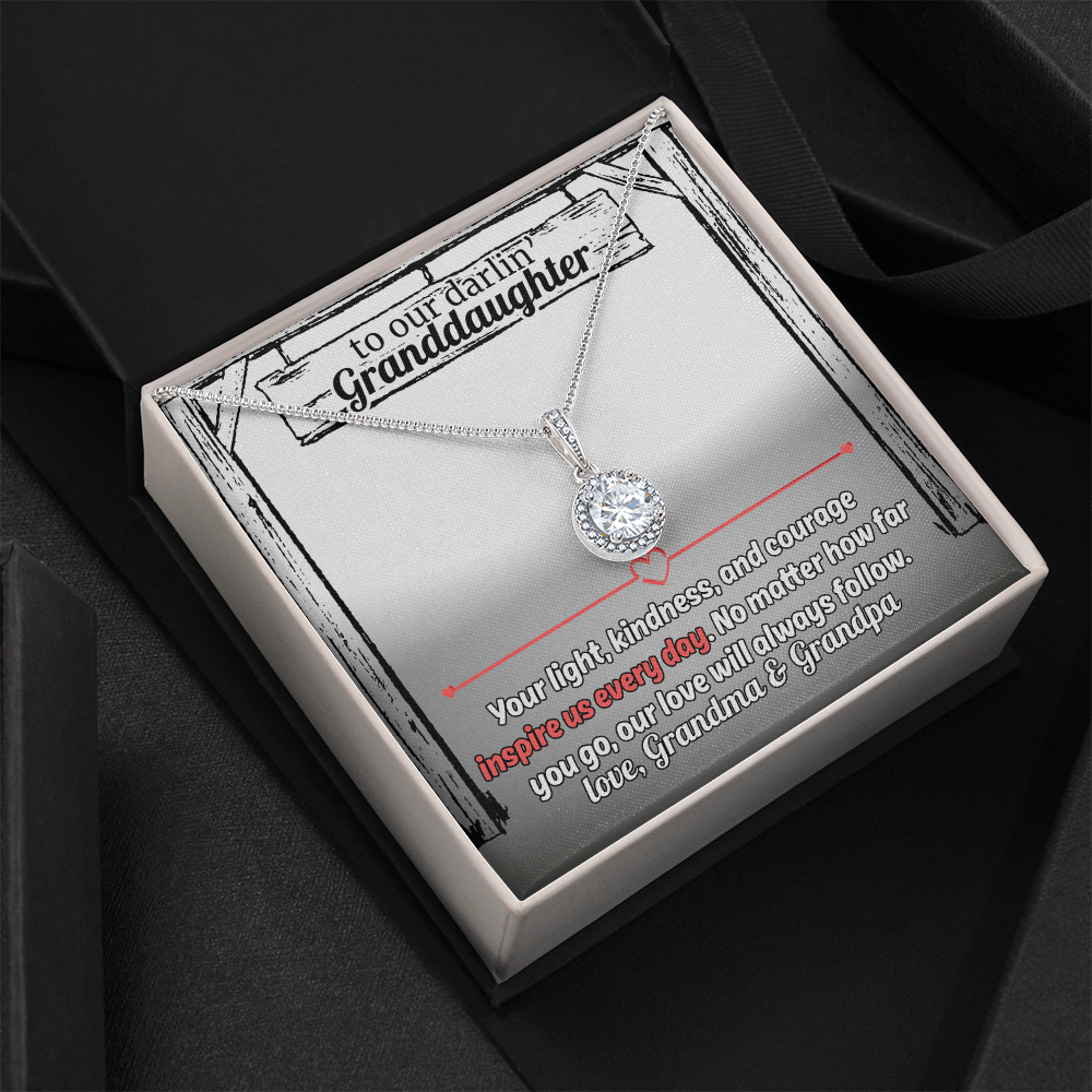 Gift For The Inspirational Granddaughter - The Eternal Hope Love Necklace