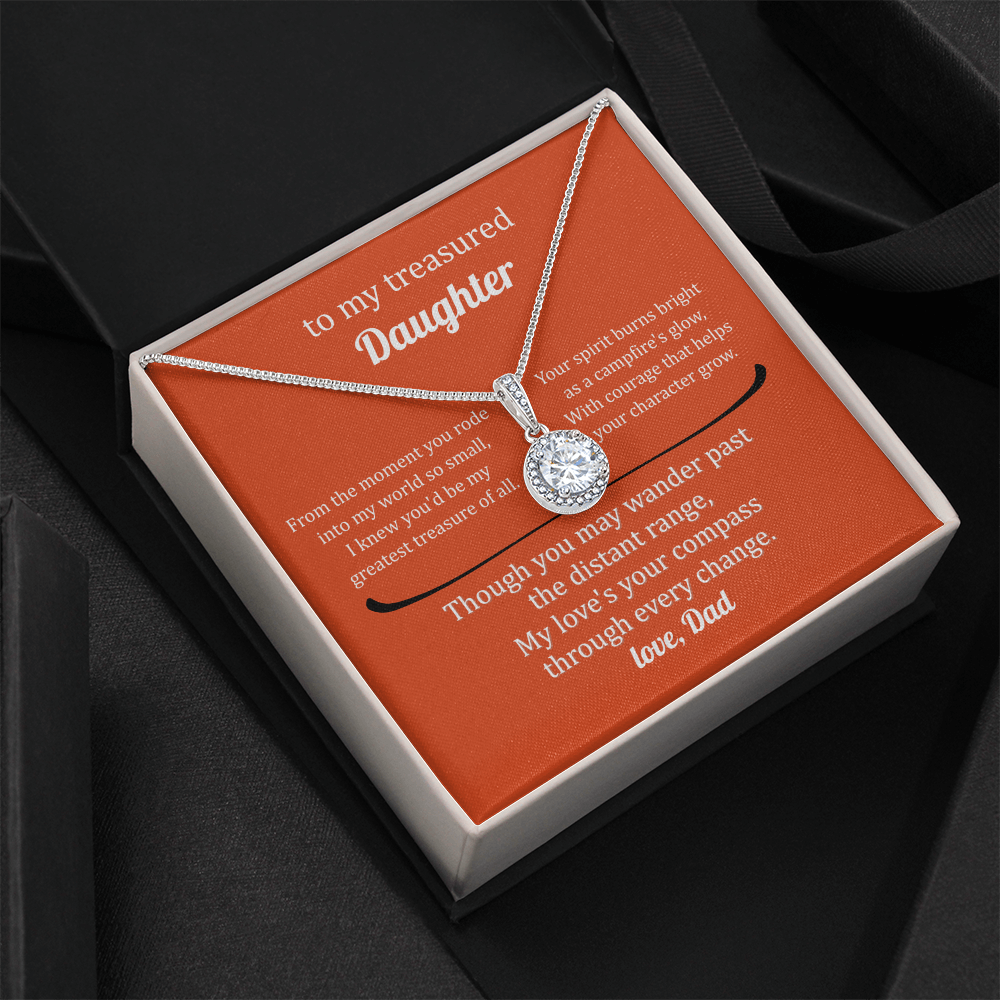 Gift For A Treasured Daughter - Eternal Hope Necklace With Message Card