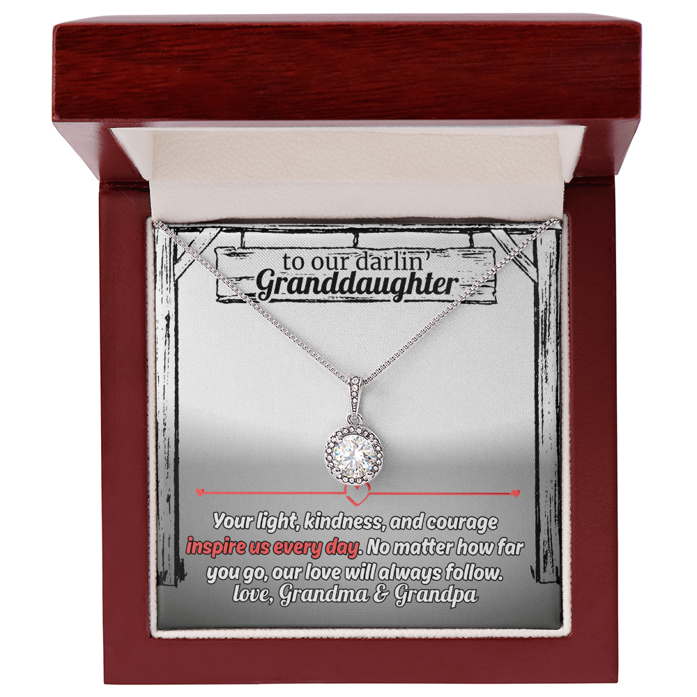 Gift For The Inspirational Granddaughter - The Eternal Hope Love Necklace