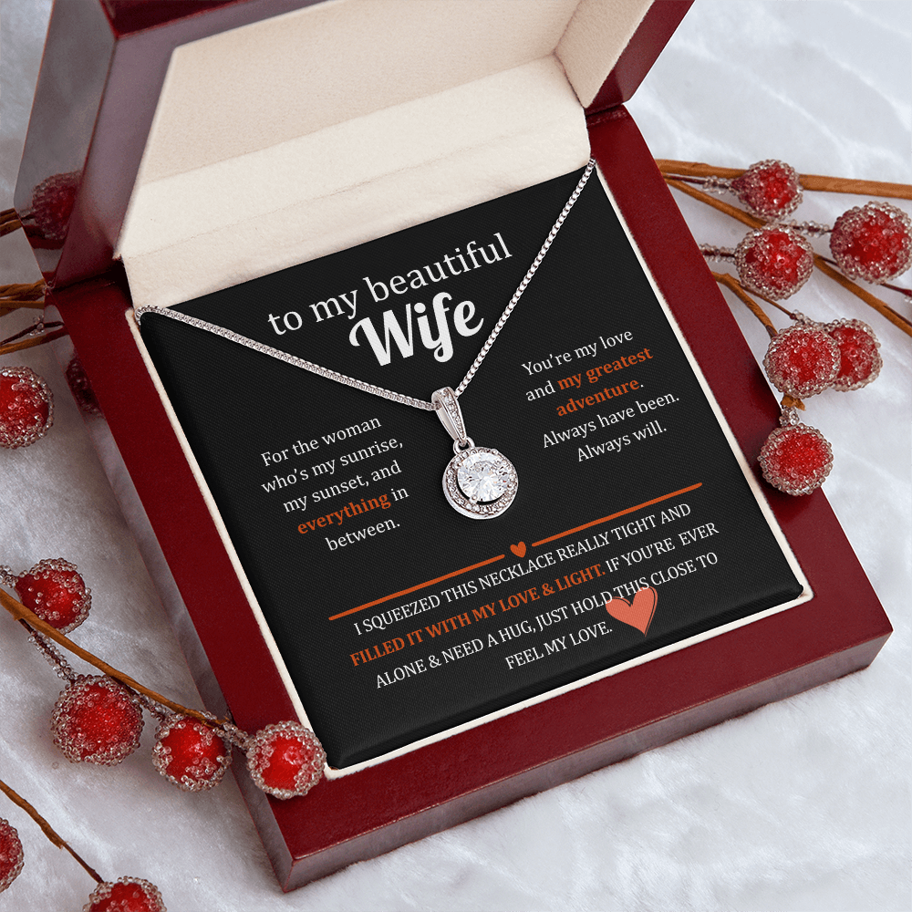 An Eternal Love Necklace Gift with a Heartfelt Message That Says it all