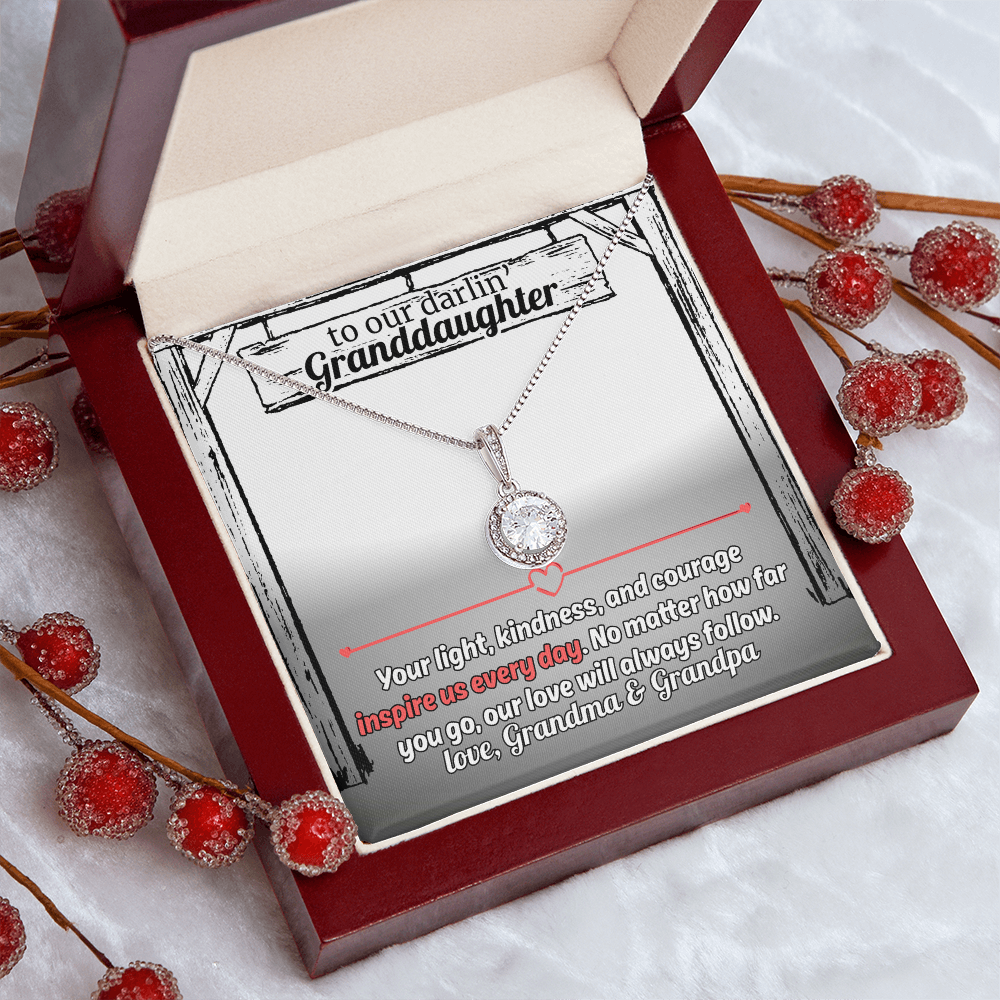 Gift For The Inspirational Granddaughter - The Eternal Hope Love Necklace