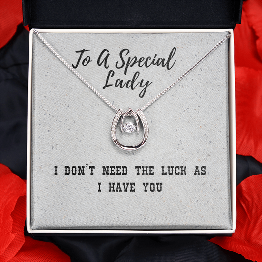 Western Style Horseshoe Themed Lucky In Love Necklace