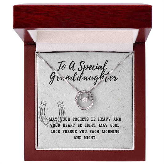 Western Style Horseshoe Themed Luck For Your Granddaughter
