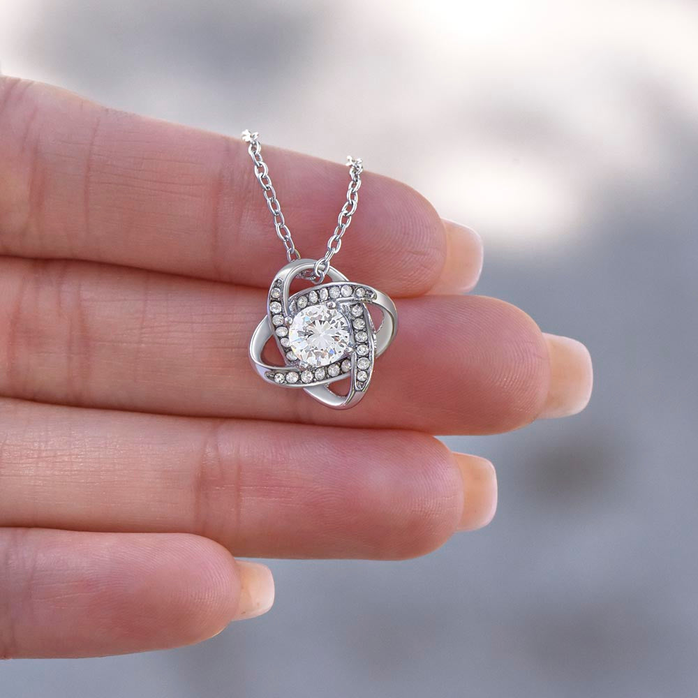 Gift For Our Inspirational Granddaughter - The Love Knot Necklace