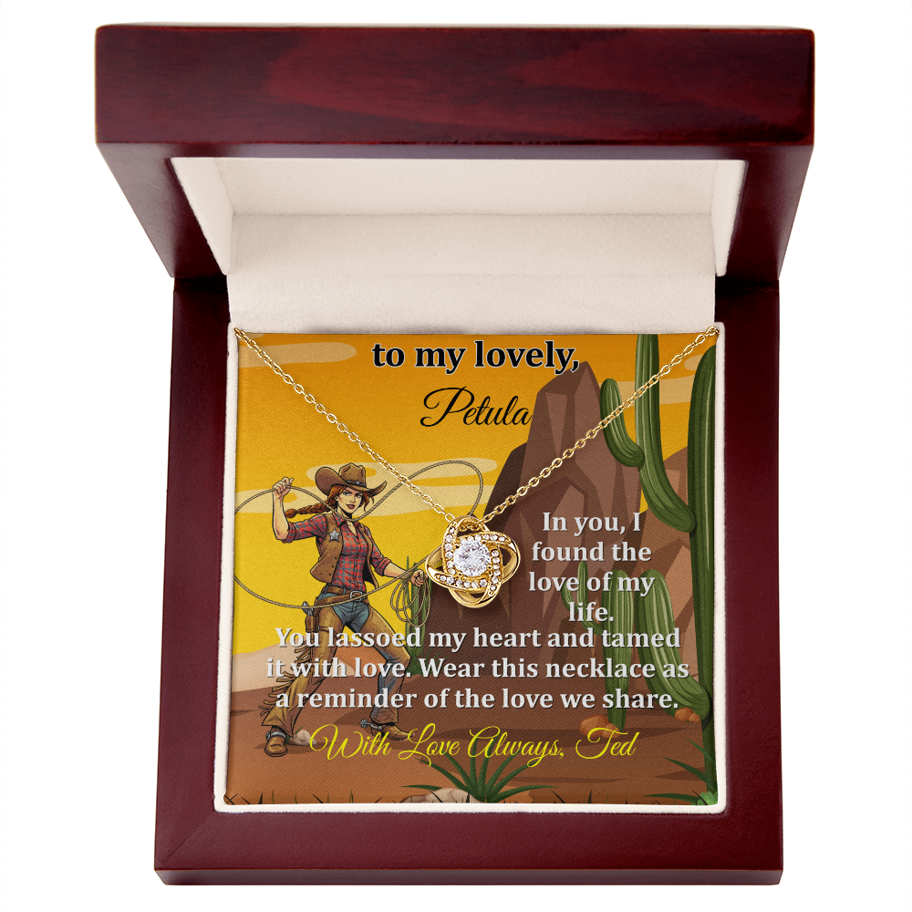 A Necklace and Personalised Message Card For The One Who Captured Your Heart