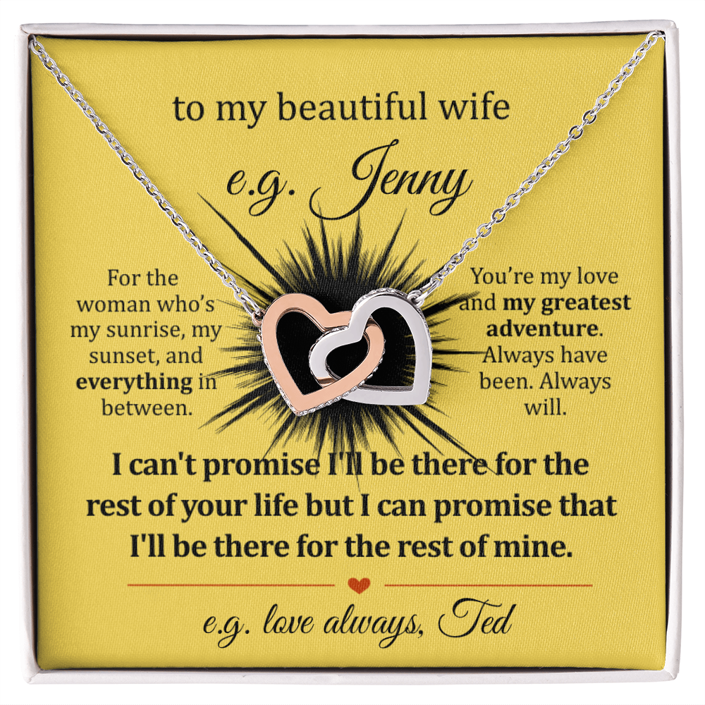 For Your Wife A Gift Necklace With Personalized Message Card